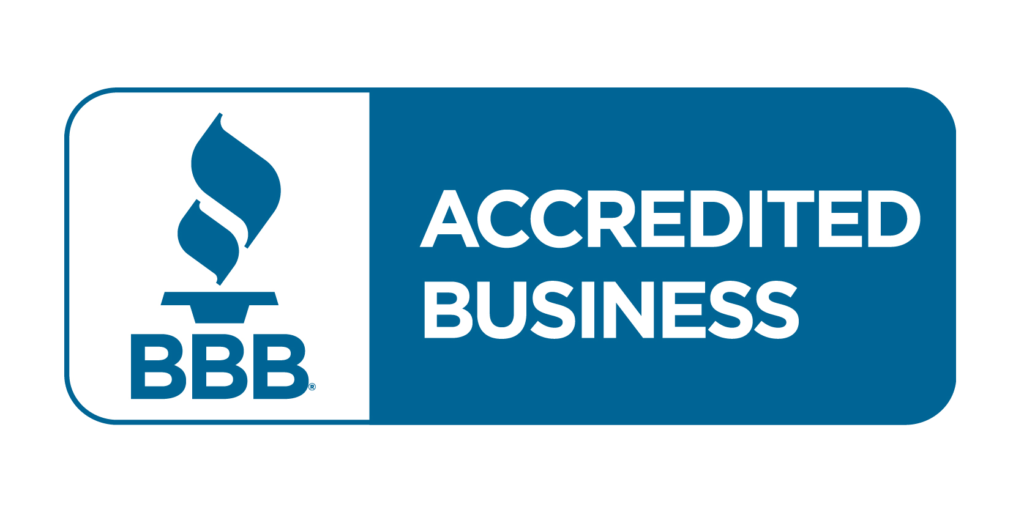 Better Business Bureau Accredited Business logo for Hand and Hammer contracting in Cranbrook, BC.